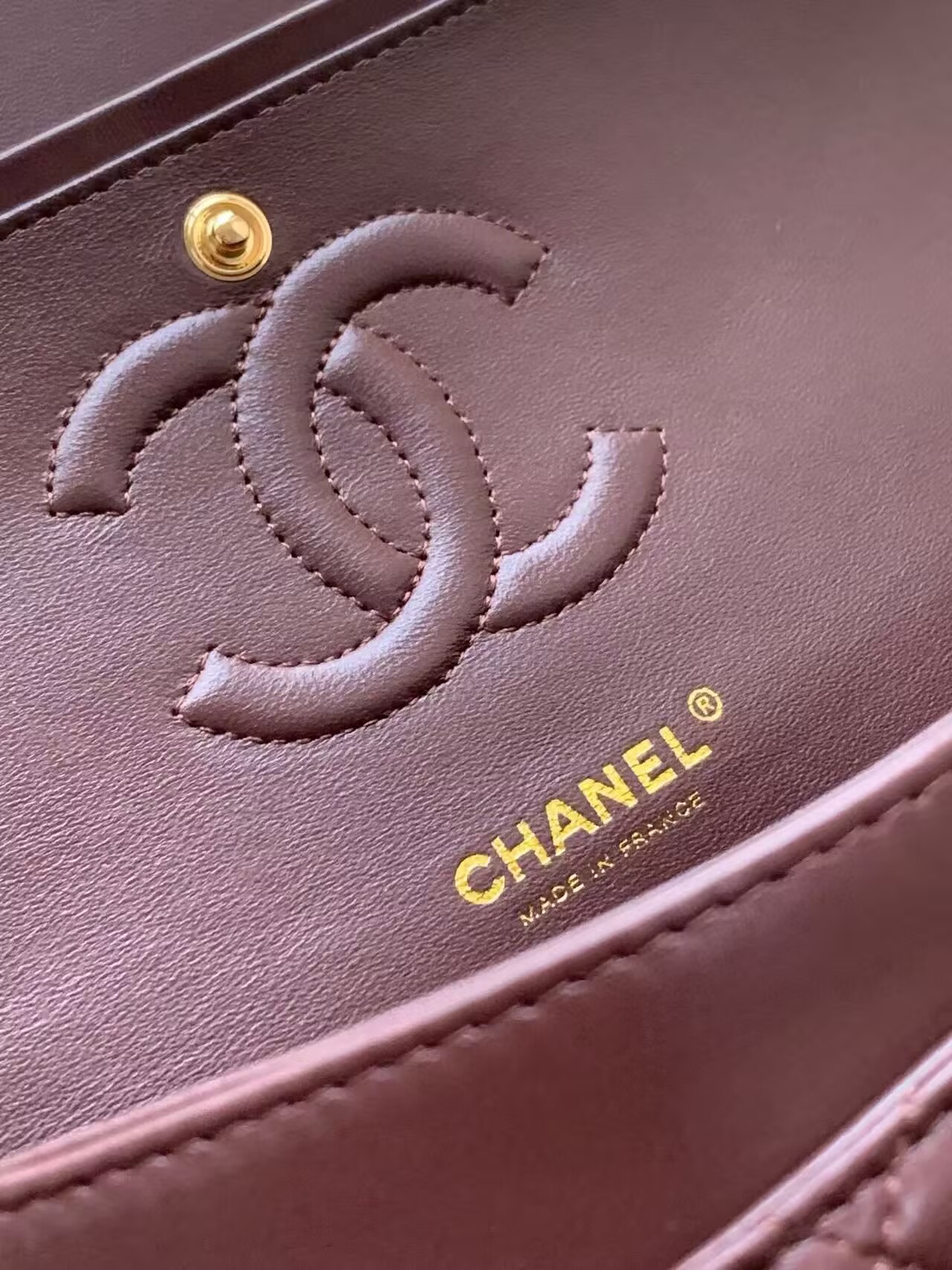 Chanel CLASSIC Original Leather11.12 HANDBAG 1112 Brown
