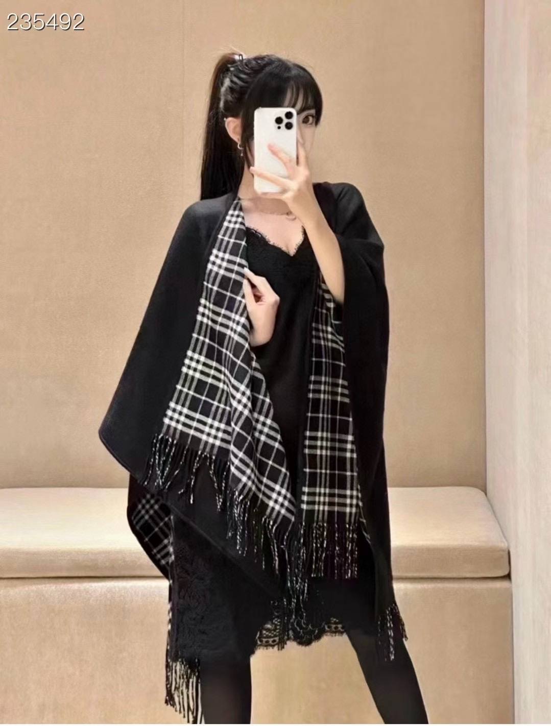 Burberry Cape Double-sided cashmere FDC35910