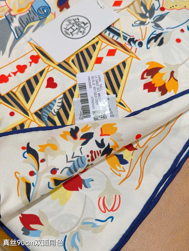 Hermes Shawl Cashmere and Silk Jacquard KY094