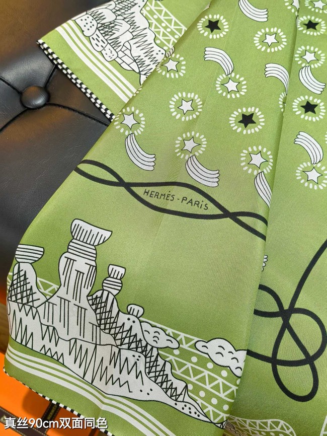 Hermes 90 Square Scarf Silk Twill KY168