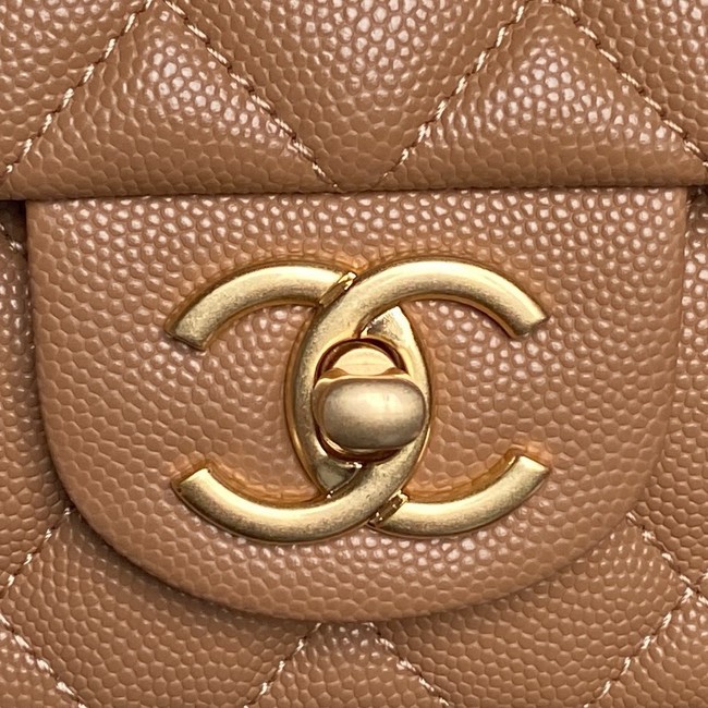 CHANEL Clutch With Chain AS2701 brown&gold Metal