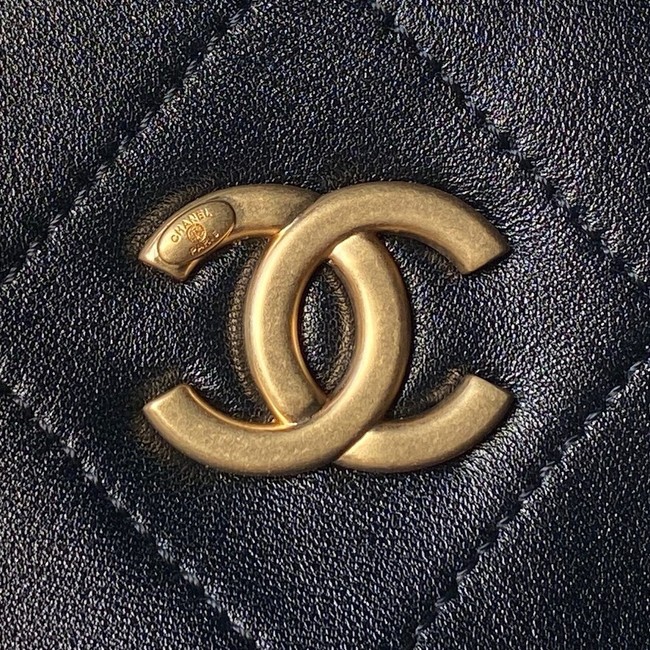 CHANEL Hobo Bag Lambskin AS5978 black