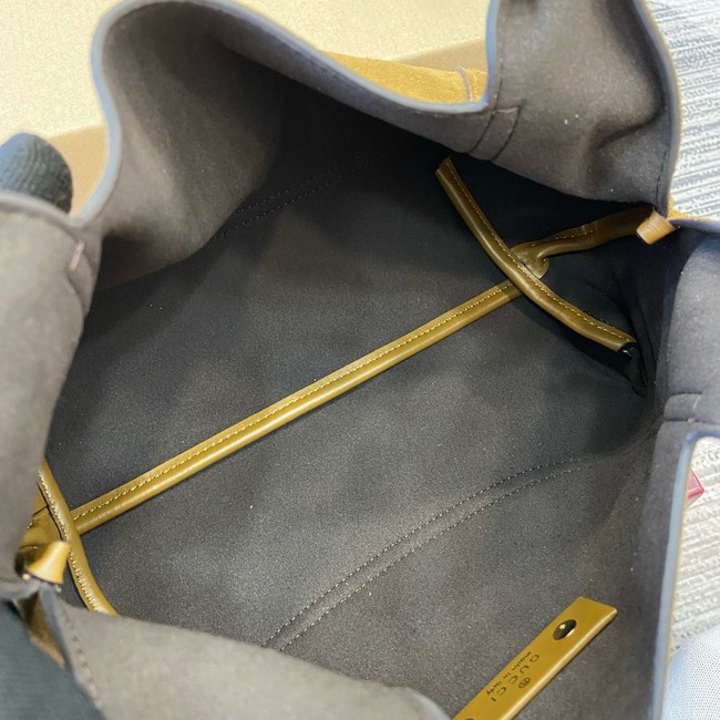 Gucci Beatrix medium tote bag suede 850926 brown suede
