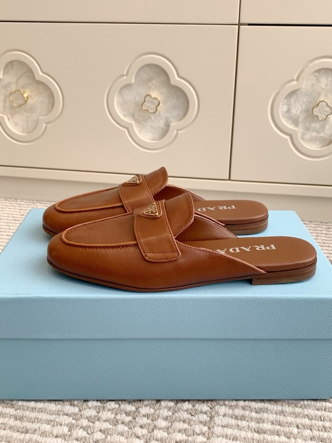 Prada leather mules 87200-7