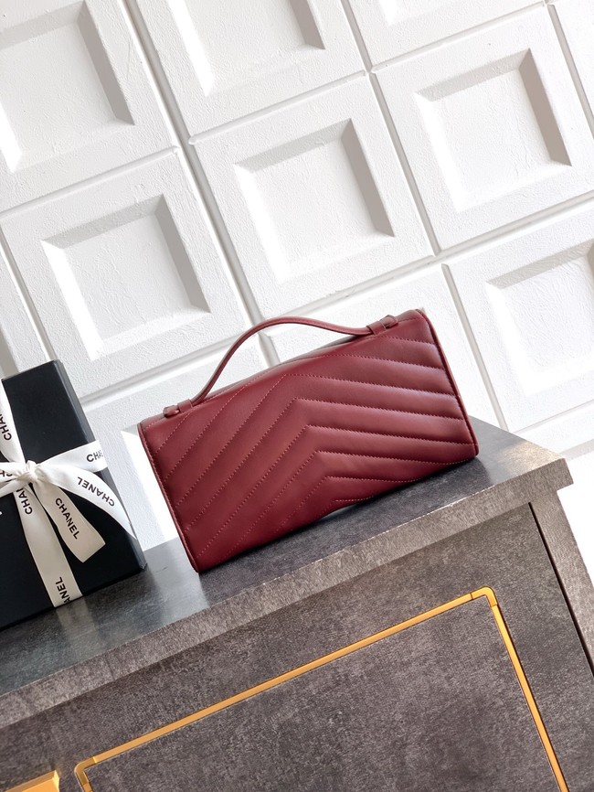 Chanel Original Leather 26X C6044 burgundy