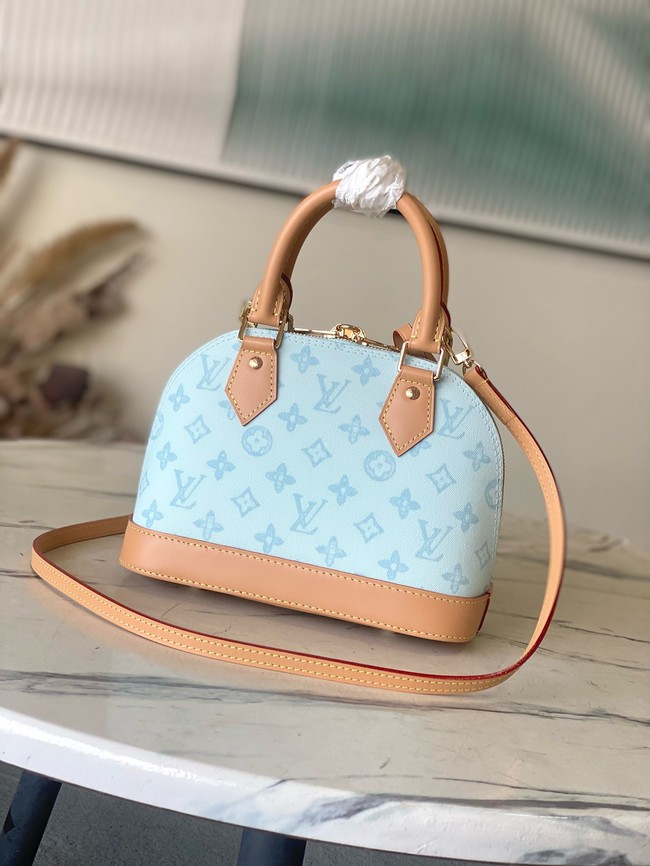 Louis Vuitton NEW Alma BB M28272 Bleu Courrier