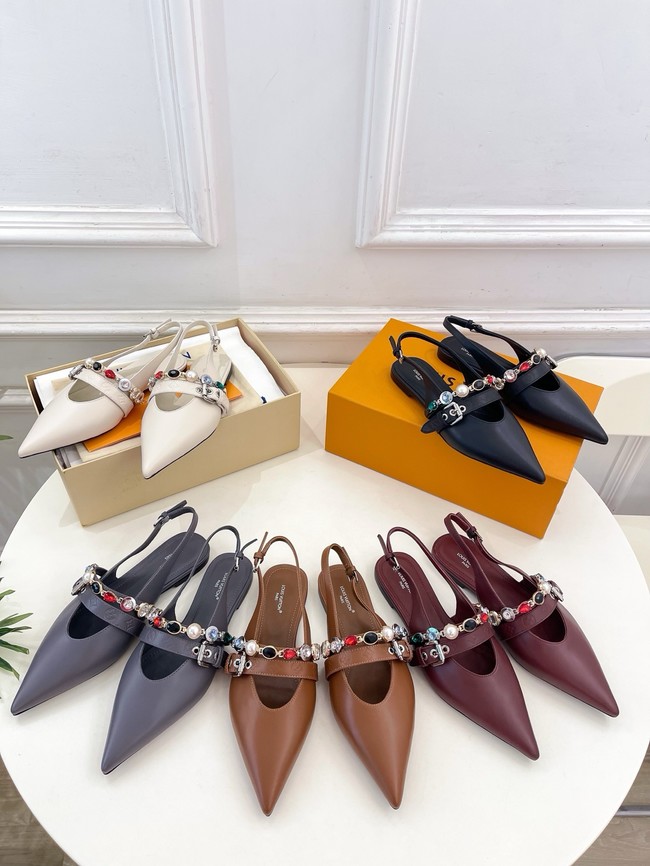 Louis Vuitton Vibe Slingback Flat Sandal  66897-3