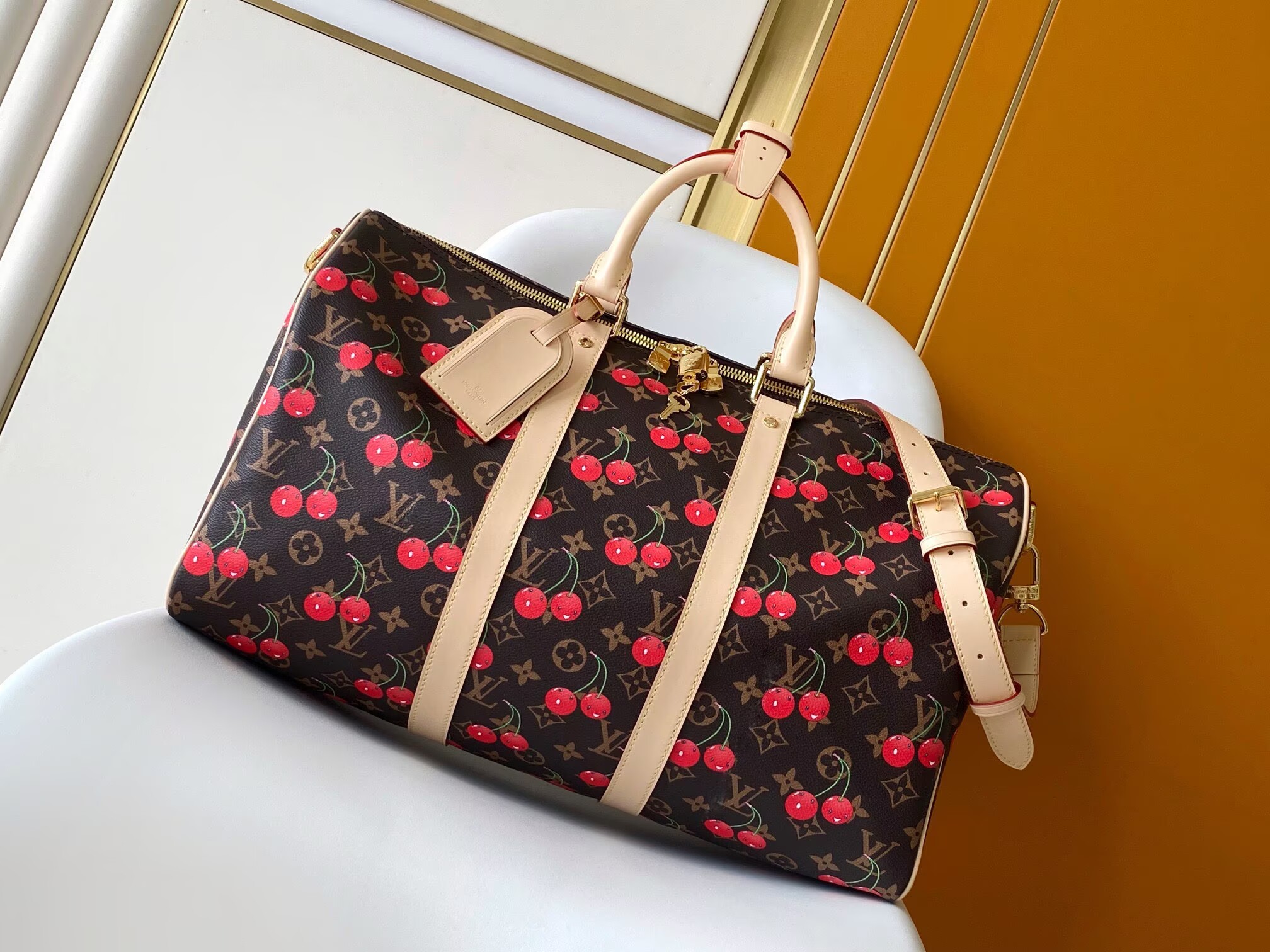 Louis Vuitton NEW LV x TM Speedy Keepall Bandouliere 45 M13764
