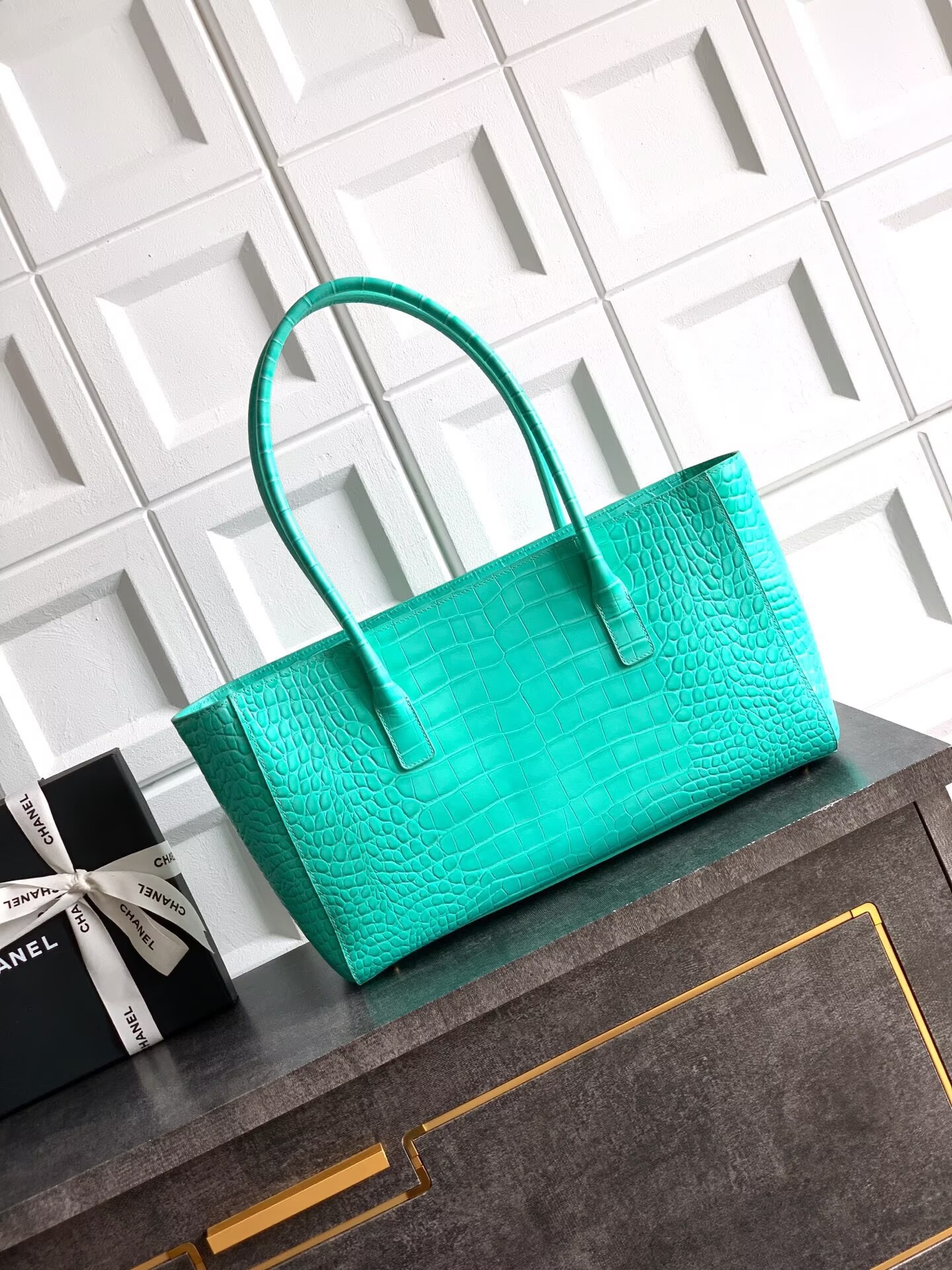 Chanel 2026SS Original Crocodile Leather A31021 Blue